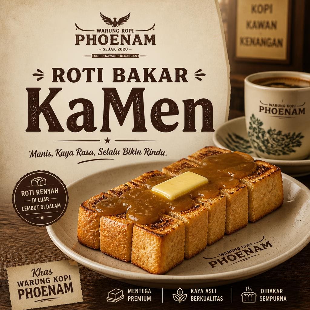 Roti Bakar KaMen Warkop Phoenam